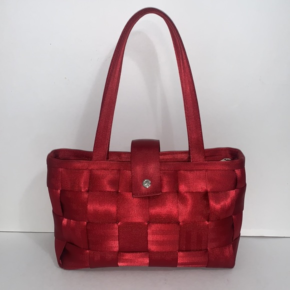 Harveys Handbags - Harvey’s Mercedes-Benz Seatbelt Purse Bag red